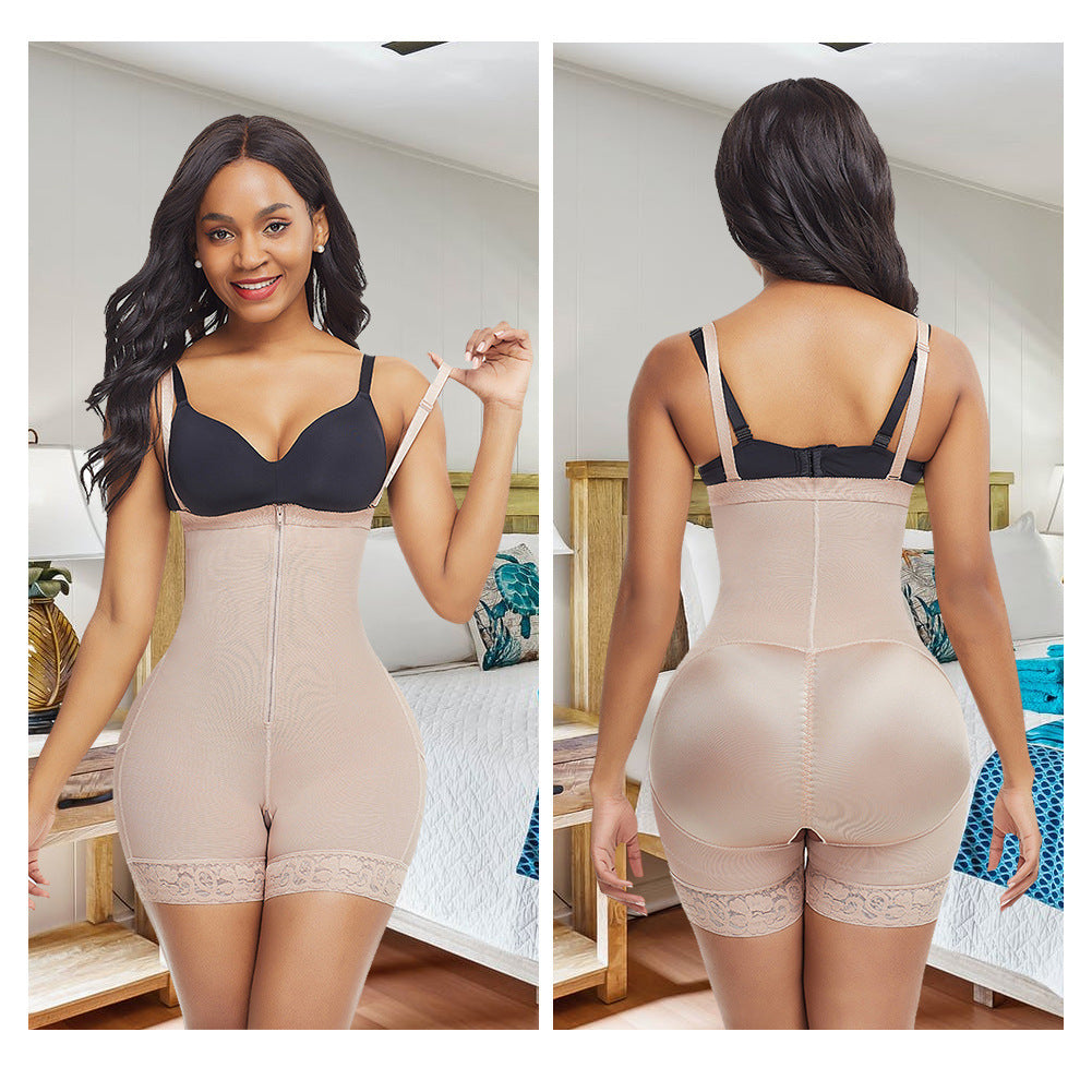 Non-slip Waist Double Elastic Hip Shaping Breathable Mesh Hip Lift Belly Pants